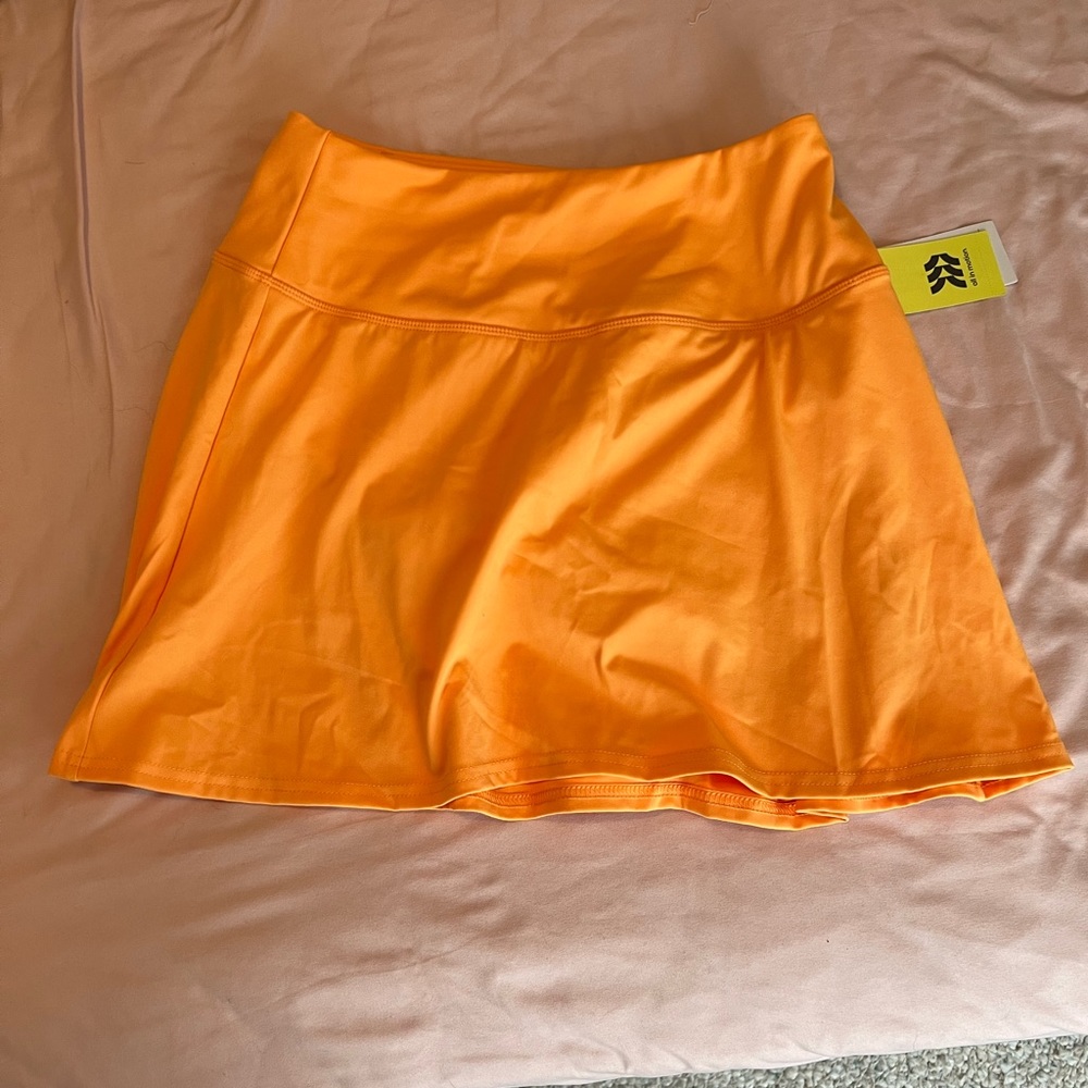 Orange Athletic Skirt